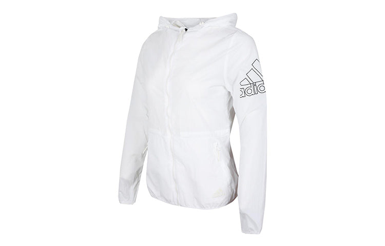 (WMNS) adidas hooded Woven Jacket White FT2862