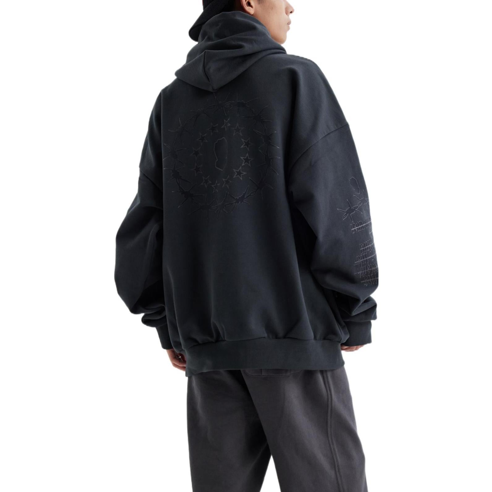 Mitchell & Ness x NBA Chicago Bulls Hoodie 'Dark Grey' MNJYFWF22007-CARBON-GARY
