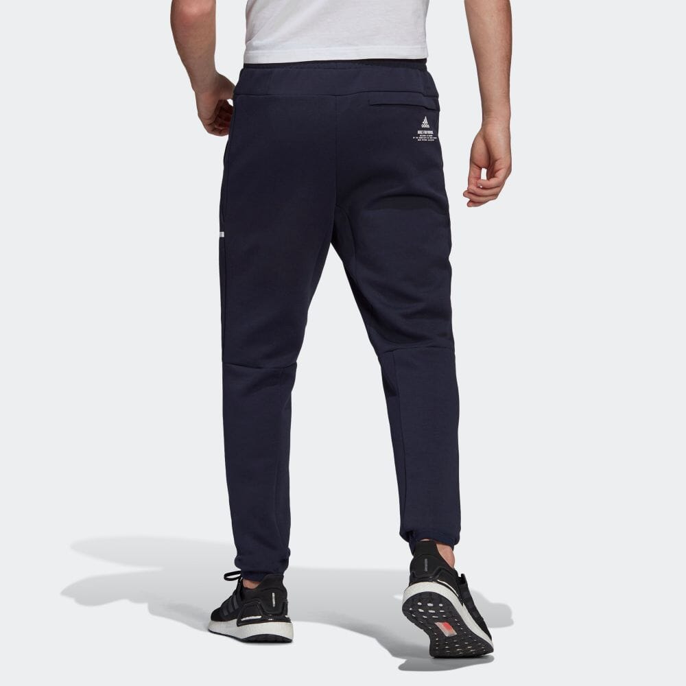 Men's adidas Sportswear Z.N.E. Logo Printing Drawstring Cone Sports Pants/Trousers/Joggers Japanese Version Navy Blue GM6386