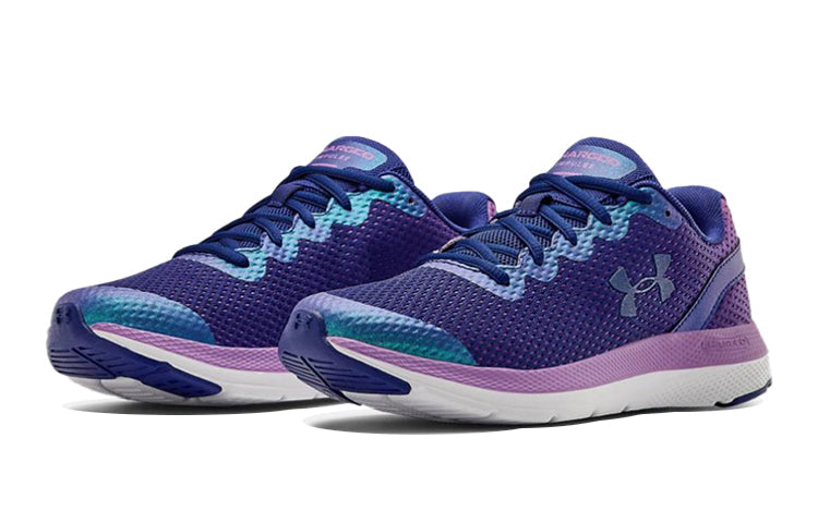 (GS) Under Armour Charged Impulse Frosty Sports Shoes Blue/Purple 3023682-500