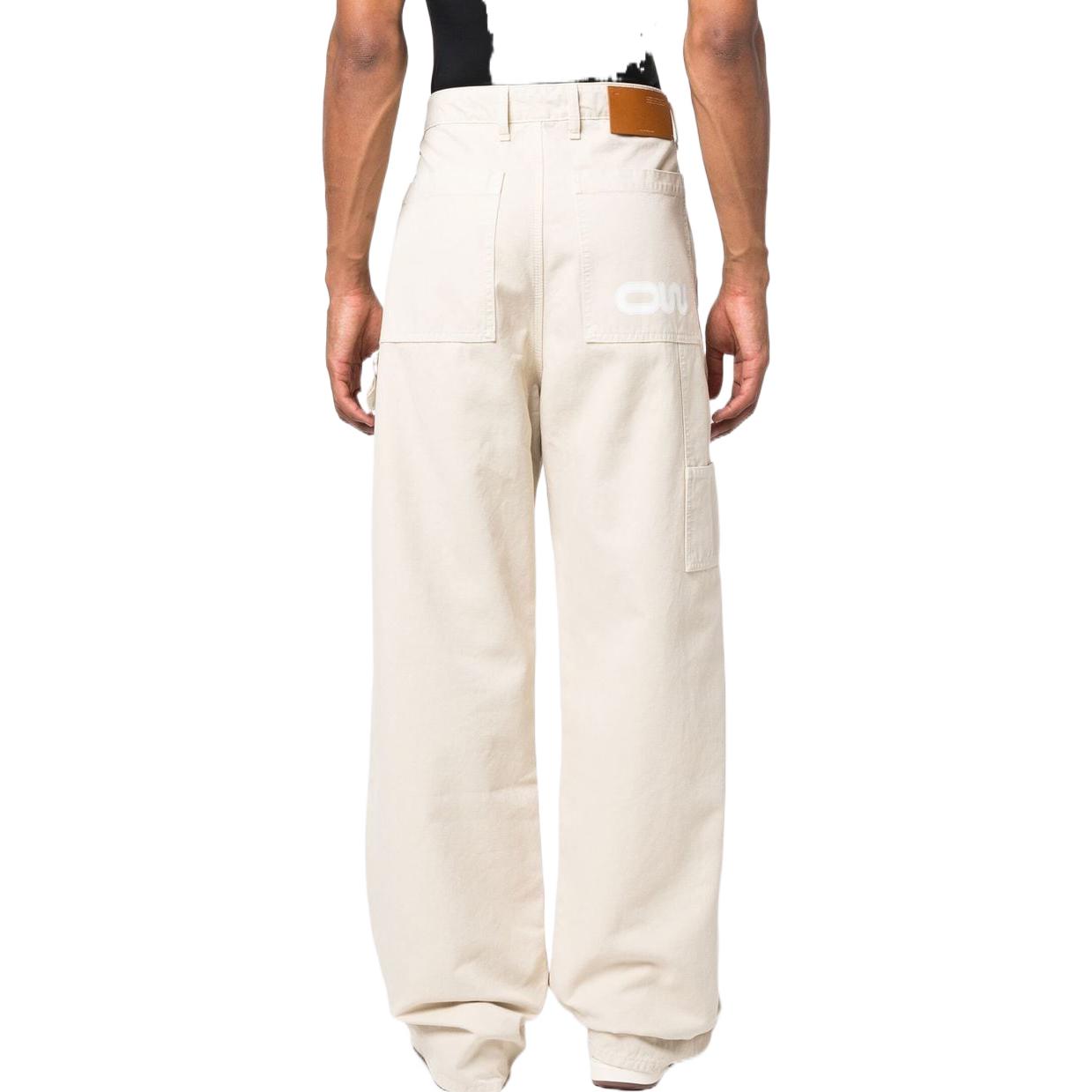Off-White wide-leg Trousers 'White' OMCA221F22FAB0016101