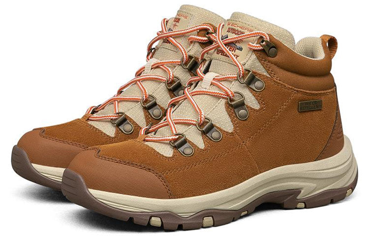 (WMNS) Skechers Trego-El Captian High-Top Brown 158254-COG