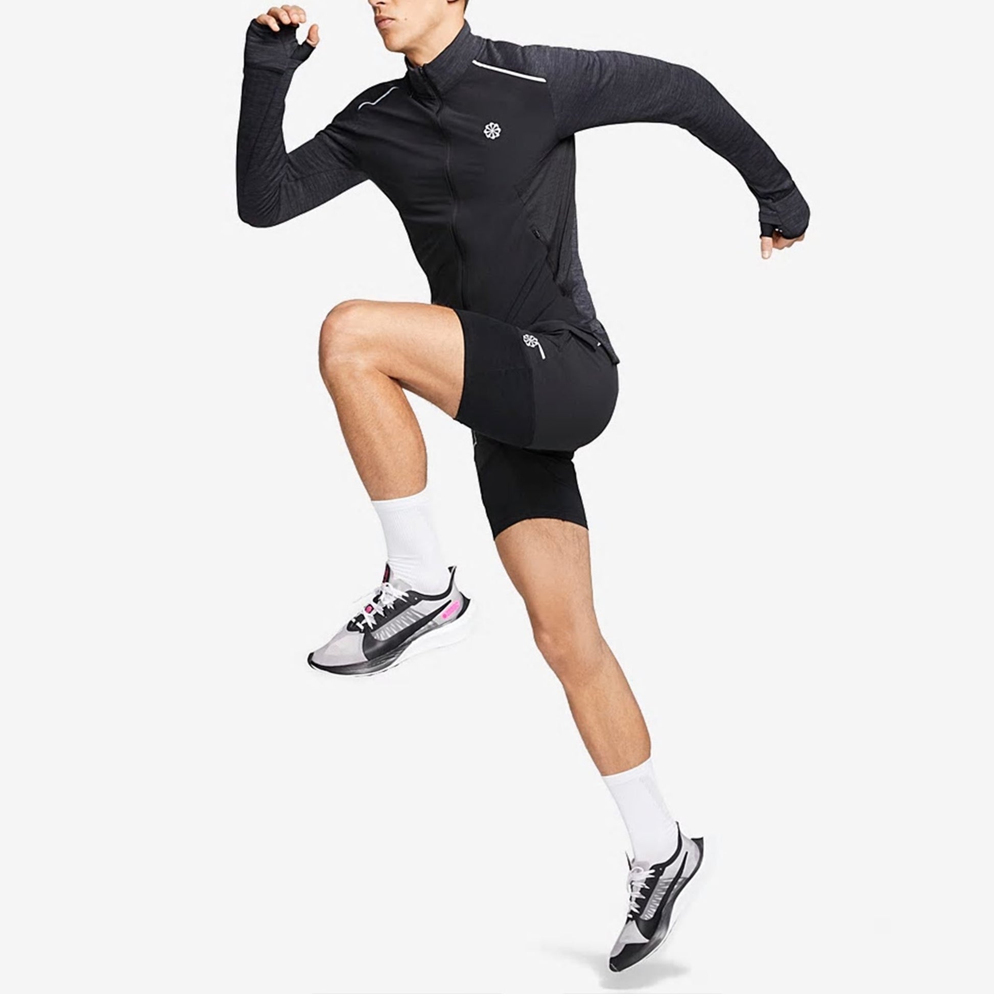 Nike Sphere Basketball Sports Splicing Breathable Stand Collar Jacket Black CJ5681-010
