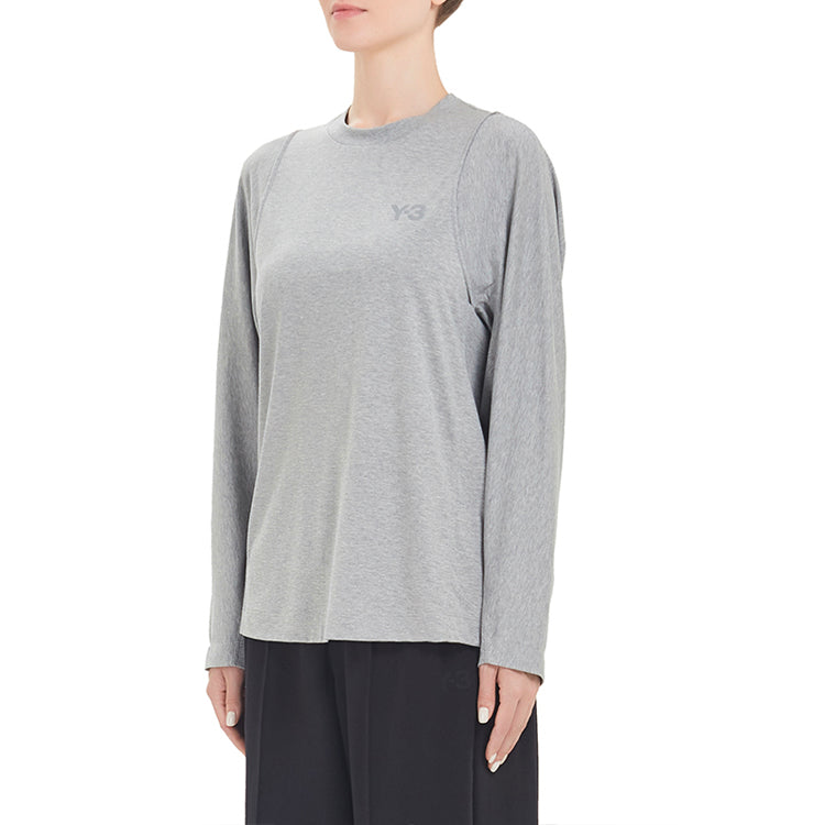 (WMNS) Y-3 Casual Round Neck Long Sleeves Gray GK4473
