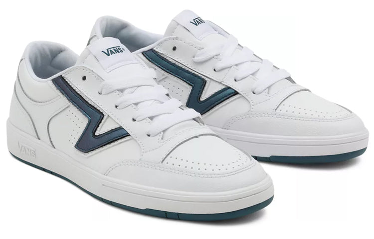 Vans Unisex Mystic Metallic Lowland CC Sneakers White/Blue VN0A4TZY8U5
