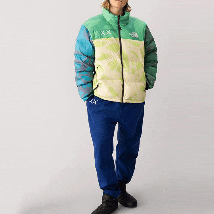 THE NORTH FACE X Kaws 1996 Nuptse 700 Jacket 'Green' NF0A7WLU-75B