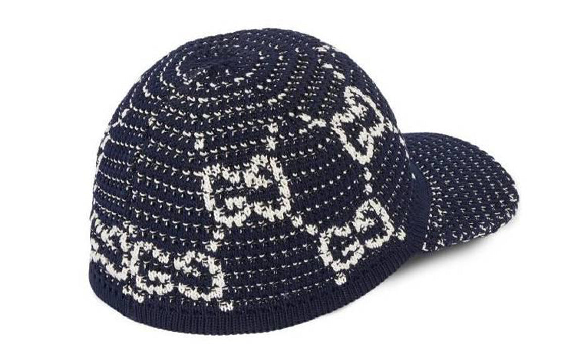 (WMNS) Gucci GG Crochet Cotton Baseball Hat 'Blue' 7473314HAY74000