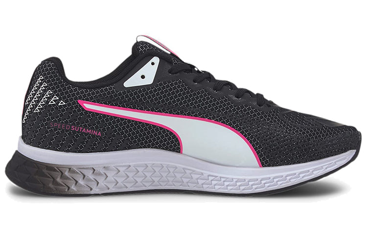 (WMNS) PUMA Speed Sutamina 2 'Black Luminous Pink' 193673-03