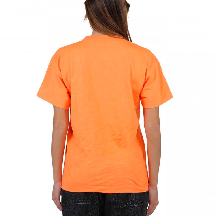 Balenciaga SS21 Letter Printing Round Neck Orange 612965TJVI37513