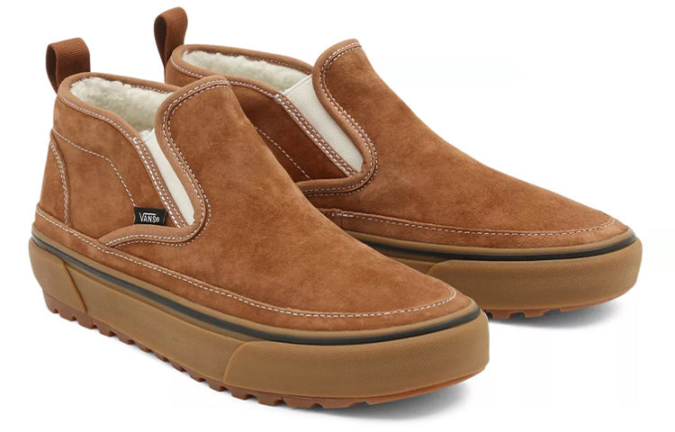 Vans Unisex Mid Slip Mte-1 Sneakers Brown VN0A5KQS427