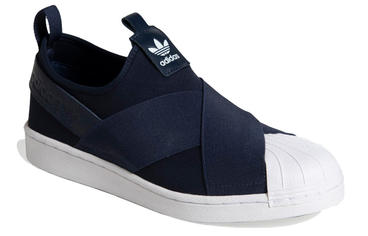 (WMNS) adidas originals Superstar Slip On 'Blue White' EX4624