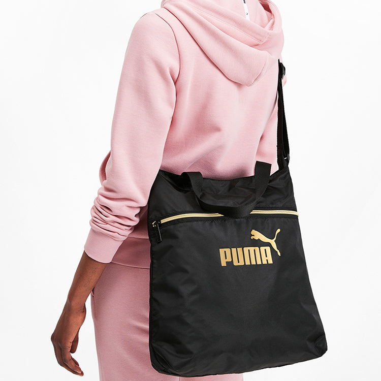 (WMNS) PUMA Seasonal Shopper Bag 'Black Gold' 076574-01