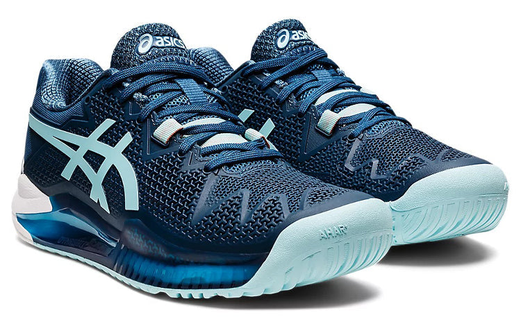 (WMNS) ASICS Gel-Resolution 8 D Wide 'Light Indigo' 1042A097-406