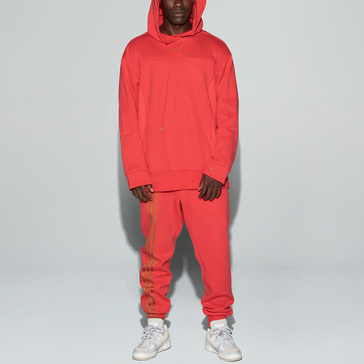 adidas originals x IVY PARK Crossover Solid Color Splicing Detail Hooded Sports Pink H25166