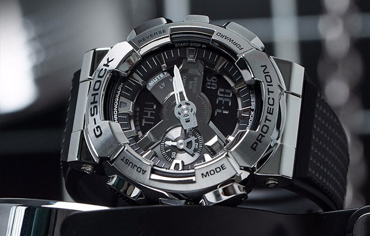 CASIO G-Shock Analog-Digital 'Black Silver' GM-110-1A