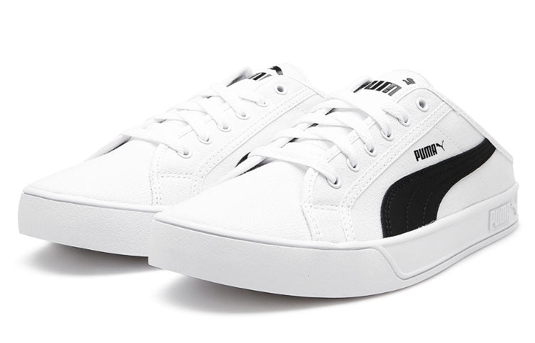 PUMA Smash Vulc Mule White/Black 309680-01