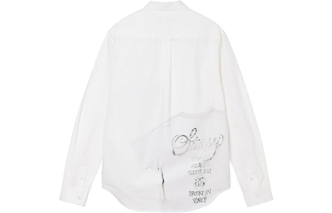 Stussy World Tour Logo Shirt 'White' 1110249