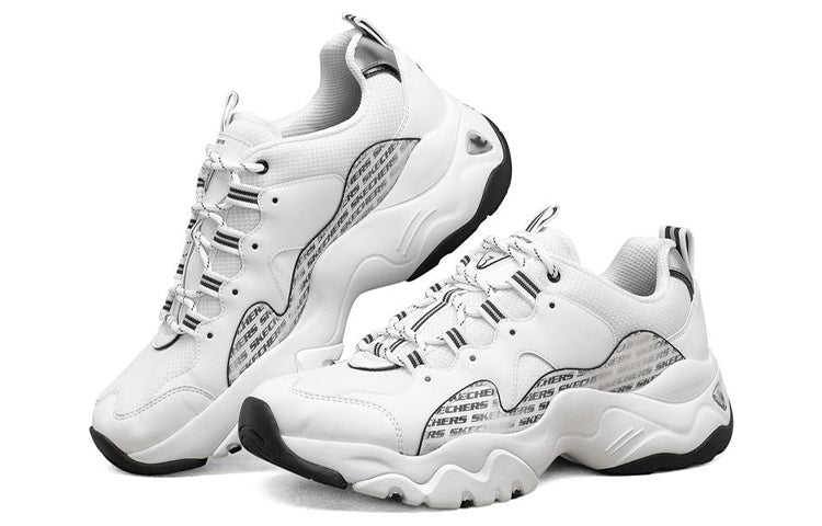 Skechers D Lites 3.0 Low-Top Running Shoes White/Black 237157-WBK