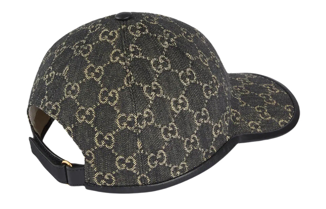 Gucci GG Denim Baseball Hat 'Black Grey' 656206-3HAF8-1060