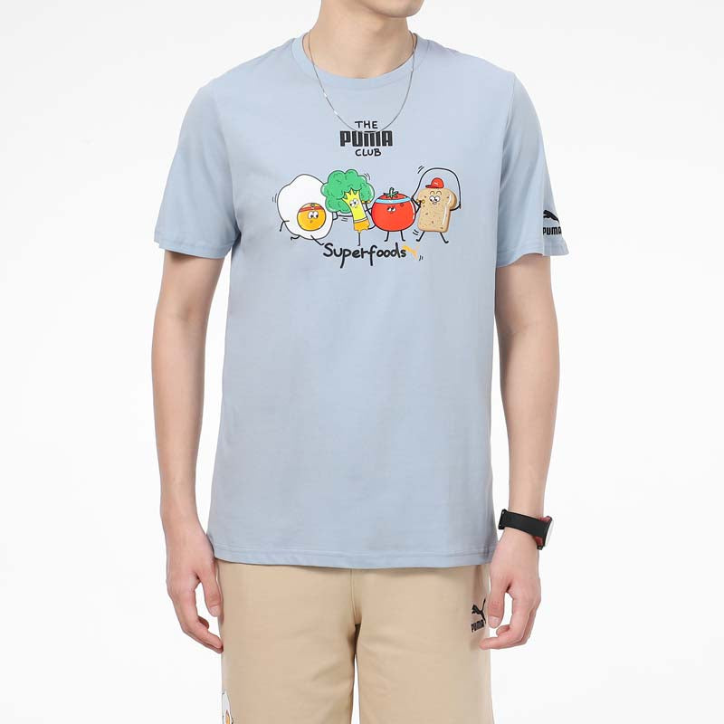 PUMA Club Graphic T-Shirt 'Blue' 533197-61