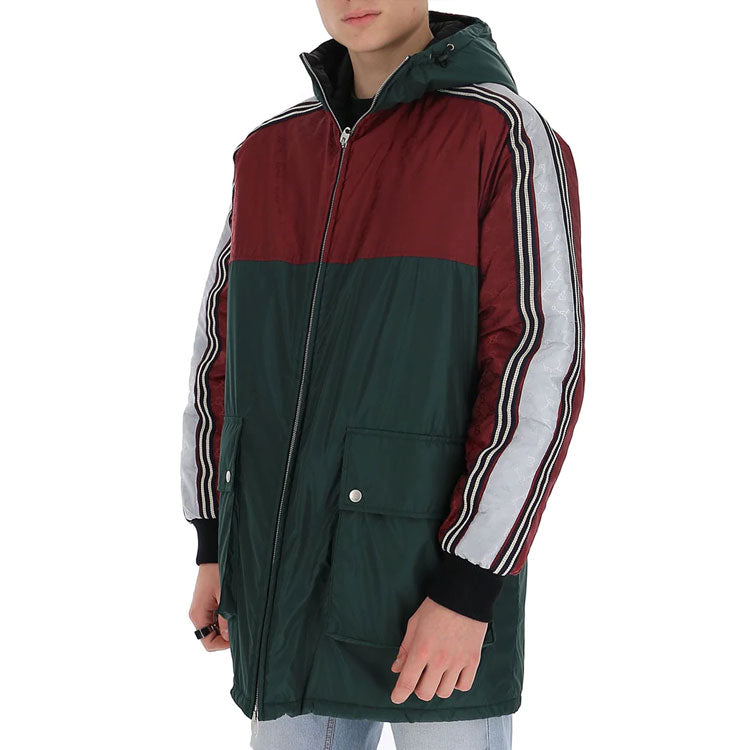 Gucci GG Jacquard Nylon Jacket 'Green Red' 590746-Z4039-6705