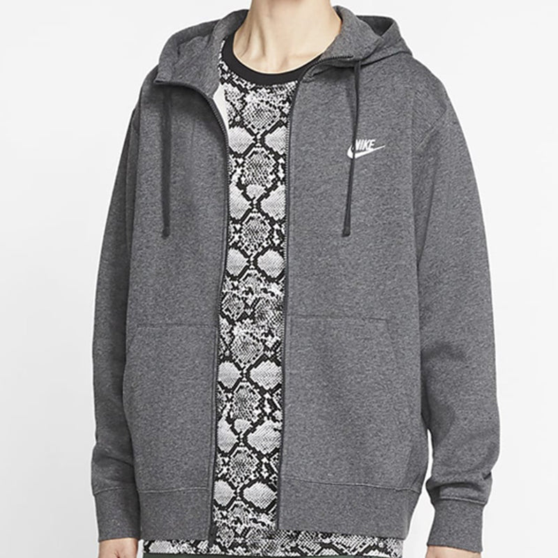 Nike Sportswear Club Fleece Full-Zip Hoodie 'Dark grey' BV2645-071