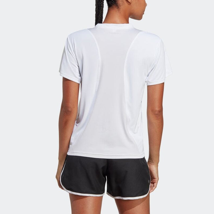 (WMNS) adidas Run It T-Shirts 'White' HZ0112