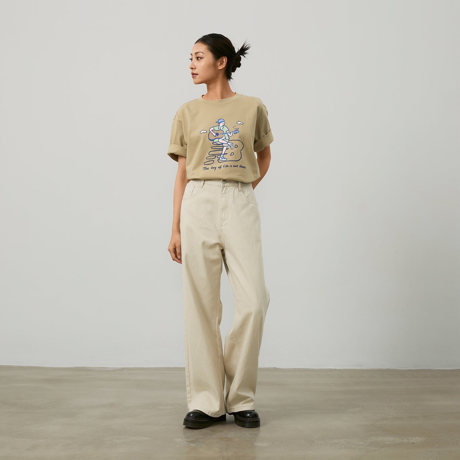 New Balance x PK Guitar Graphic T-Shirt Asia Sizing 'Light Brown' NEE26021-LB