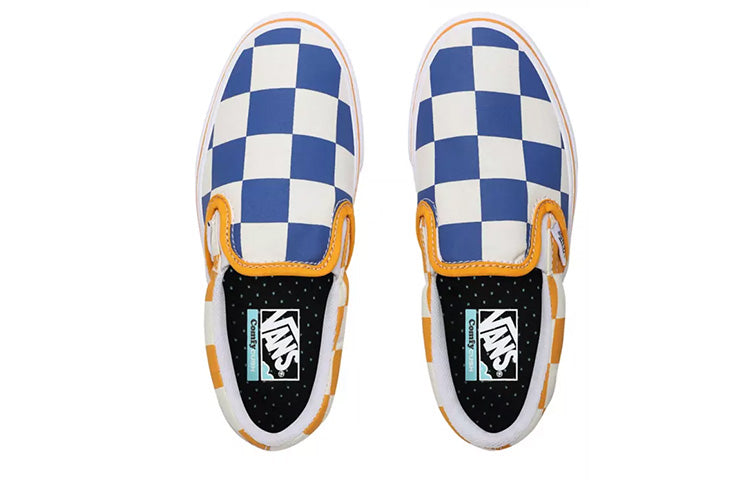 Vans Big Checker Comfycush Slip-On 'Yellow Blue' VN0A4UUBWIV