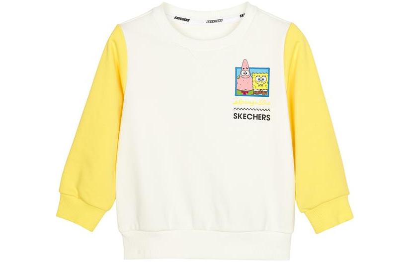 (GS) Skechers x SpongeBob SquarePants Casual Set 'White Yellow Grey' L122B041