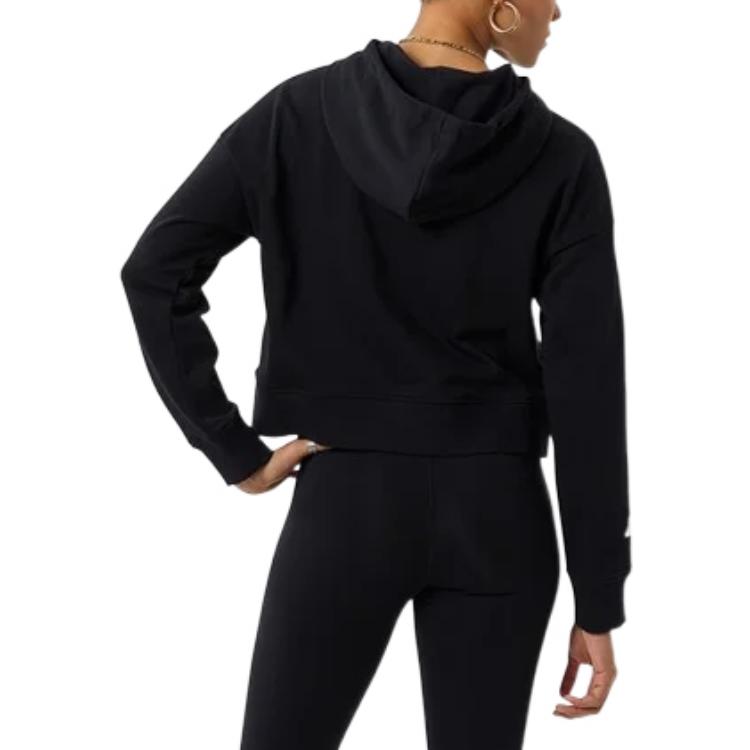 (WMNS) New Balance Essentials Hoodie Asia Sizing 'Black' WT23512-BK