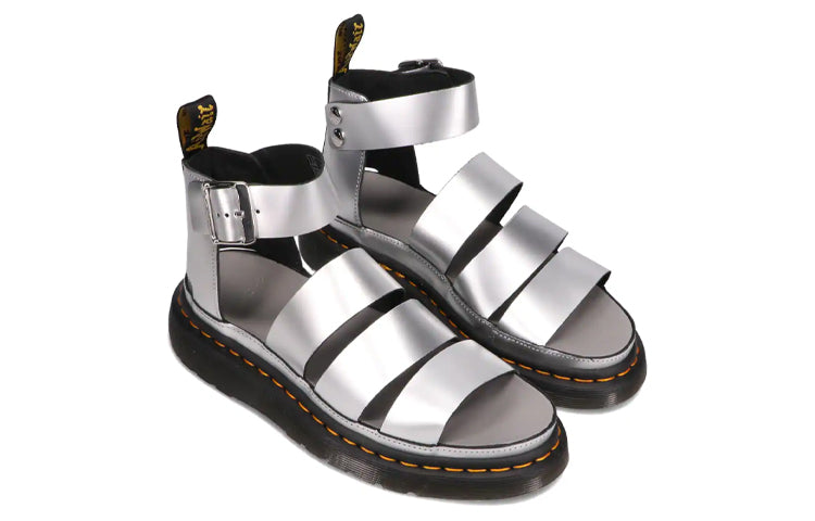 (WMNS) DrMartens Clarissa Thick Sole Sandals Silver 26687972
