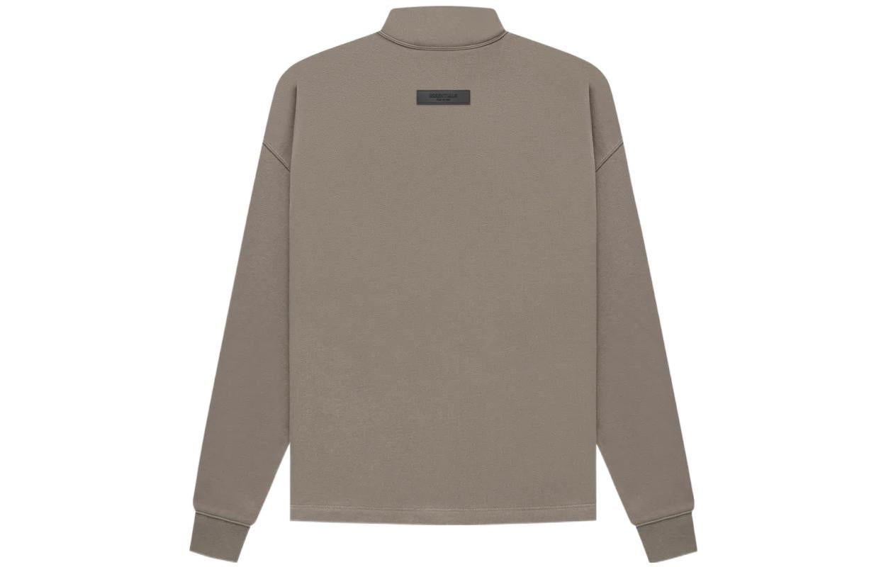 Fear of God Essentials SS22 Relaxed Mockneck Desert Taupe FOG-SS22-093