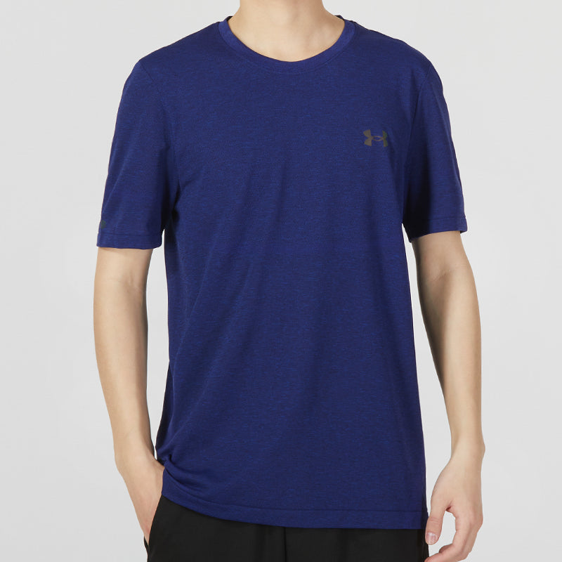 Under Armour Rush Seamless Legacy Tee 'Dark Blue' 1376781-468