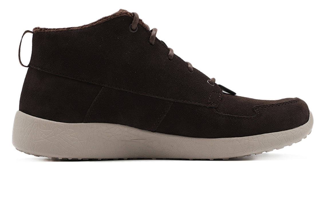 Skechers Burst Fleece Lined Stay Warm Sports Shoe Brown 666017-CHOC
