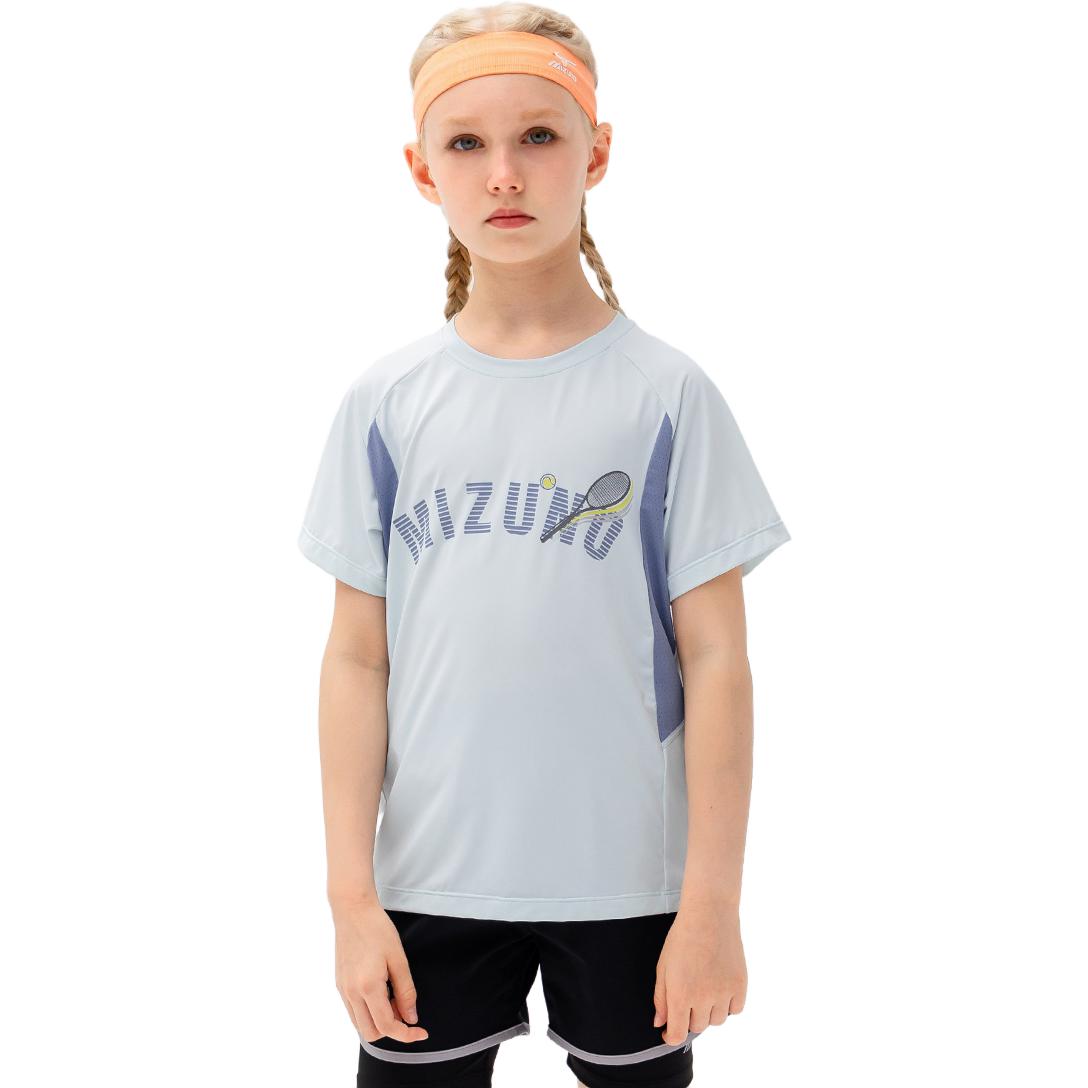 (GS) Mizuno Casual T-shirt 'Blue' T1239