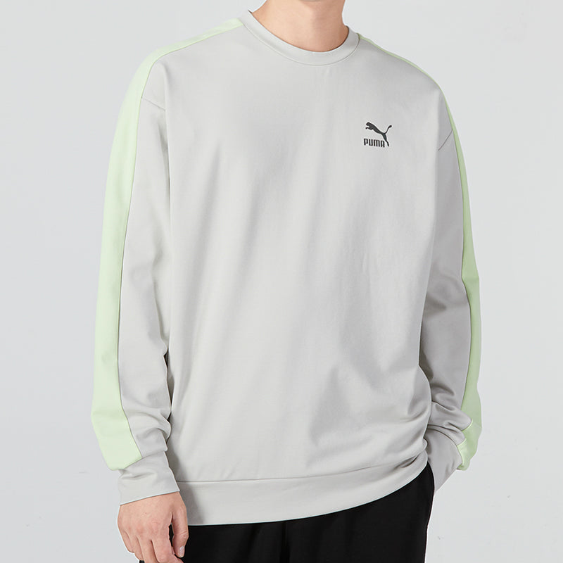 PUMA Suit Crewneck Logo Sweatshirt 'Grey' 538830-09
