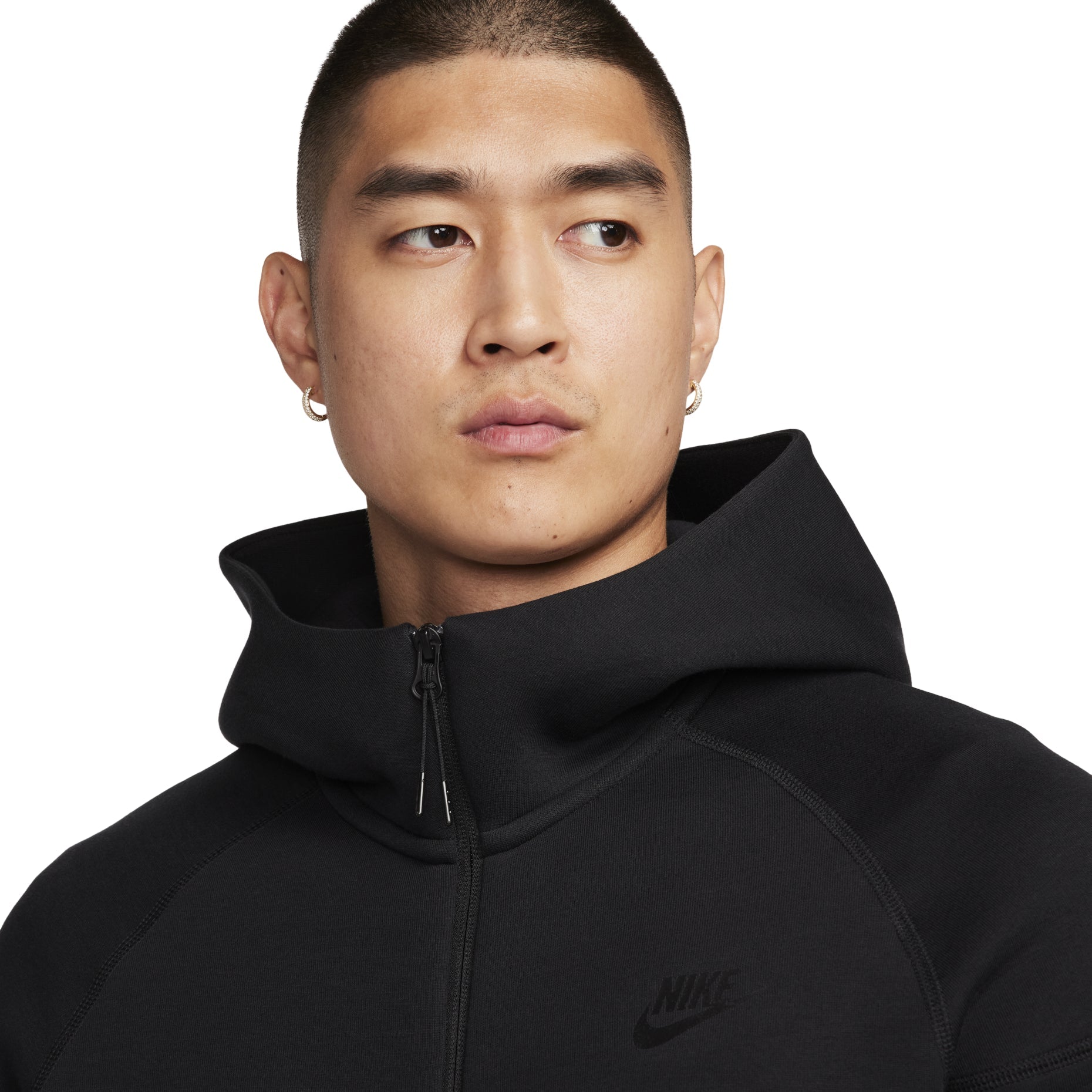 Nike Tech Fleece Full Zip Windrunner Hooded Jacket Asia Sizing 'Black' FB7922-010