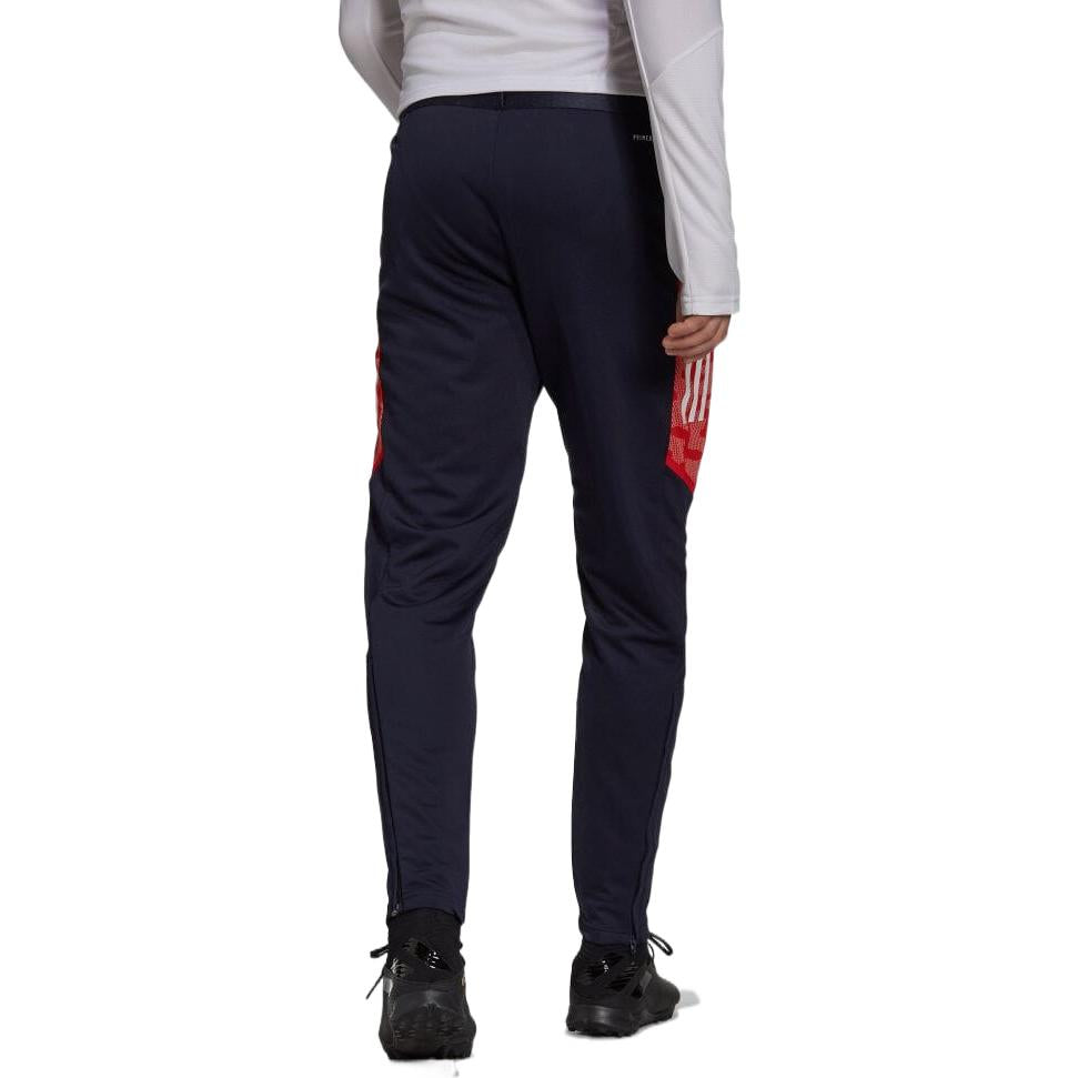 Men's adidas Casual Side Stripe Badge Printing Sports Pants/Trousers/Joggers Black GS6929