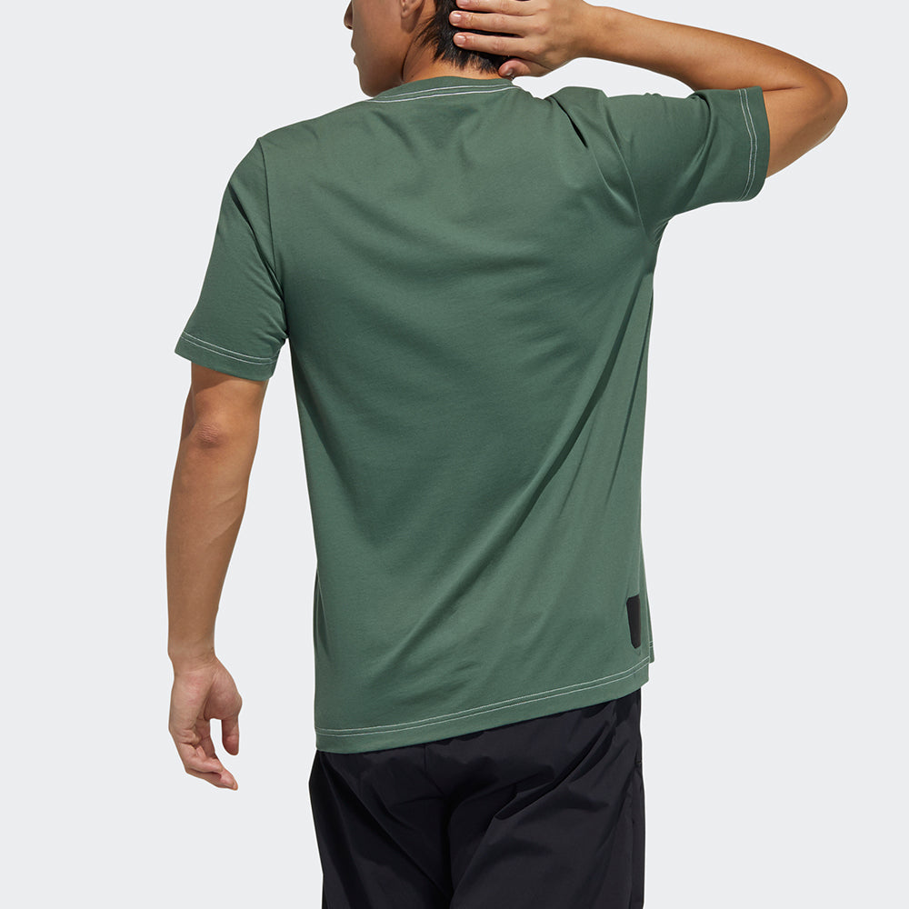 adidas Wuji Tee Graphic Print Shirt Green GP0916