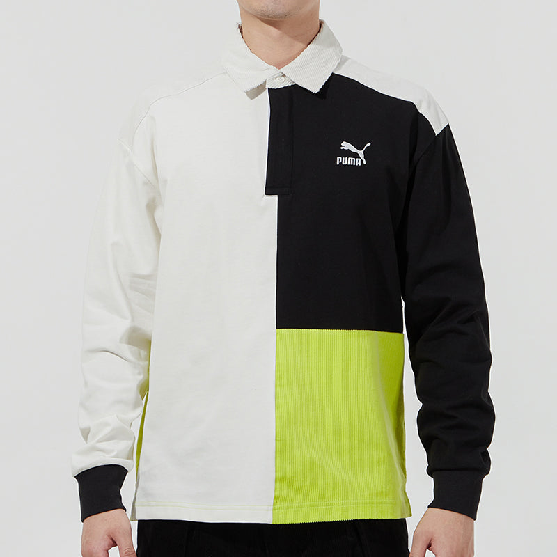 PUMA Retro Color Block Polo Shirt 'Black' 534680-93