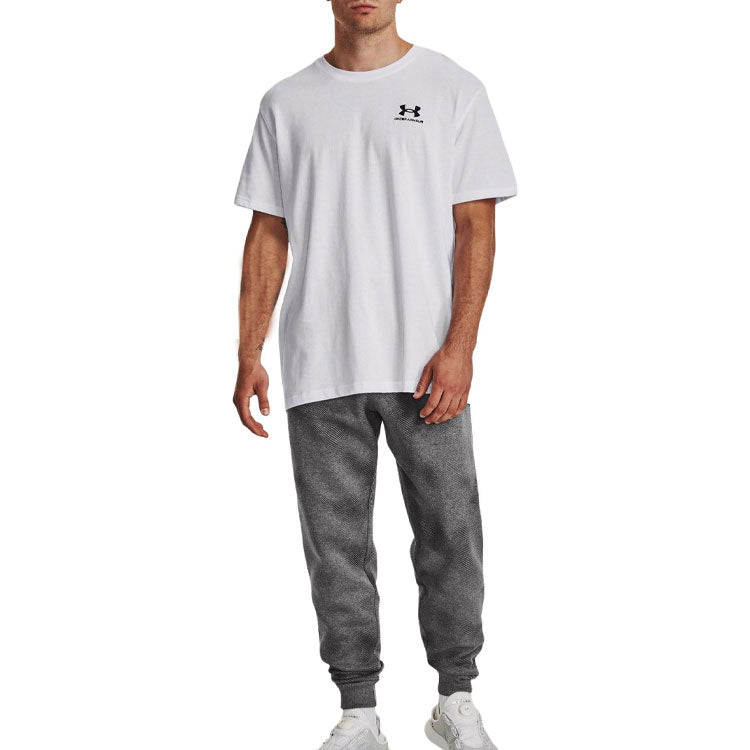 Under Armour Rival Fleece Printed Joggers 'Grey Black' 1379777-025