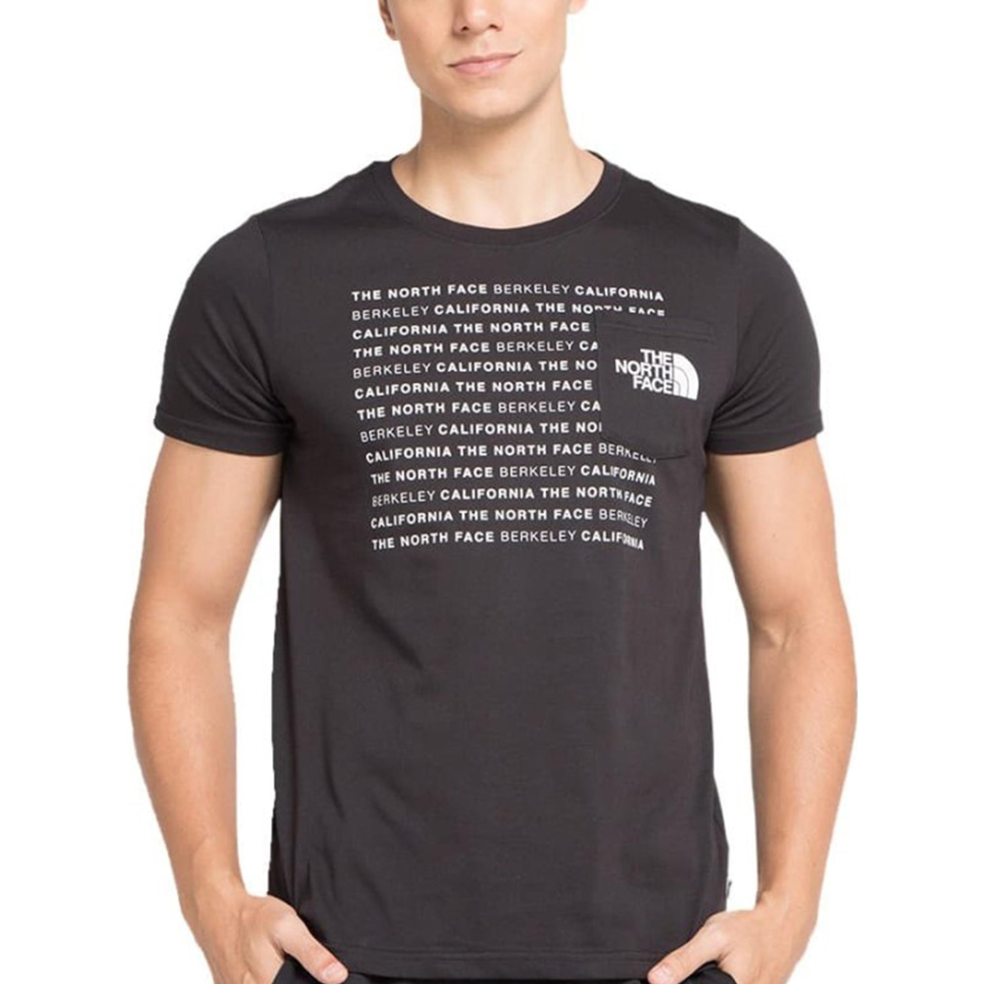 Men's THE NORTH FACE Quick Dry Round Neck Short Sleeve Black NF0A46J3JK3