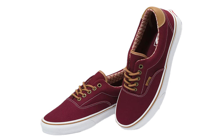 Vans Era 59 Breathable Non-Slip Wear-resistant Low Tops Casual Skateboarding Shoes Deep Red VN0A34589MG