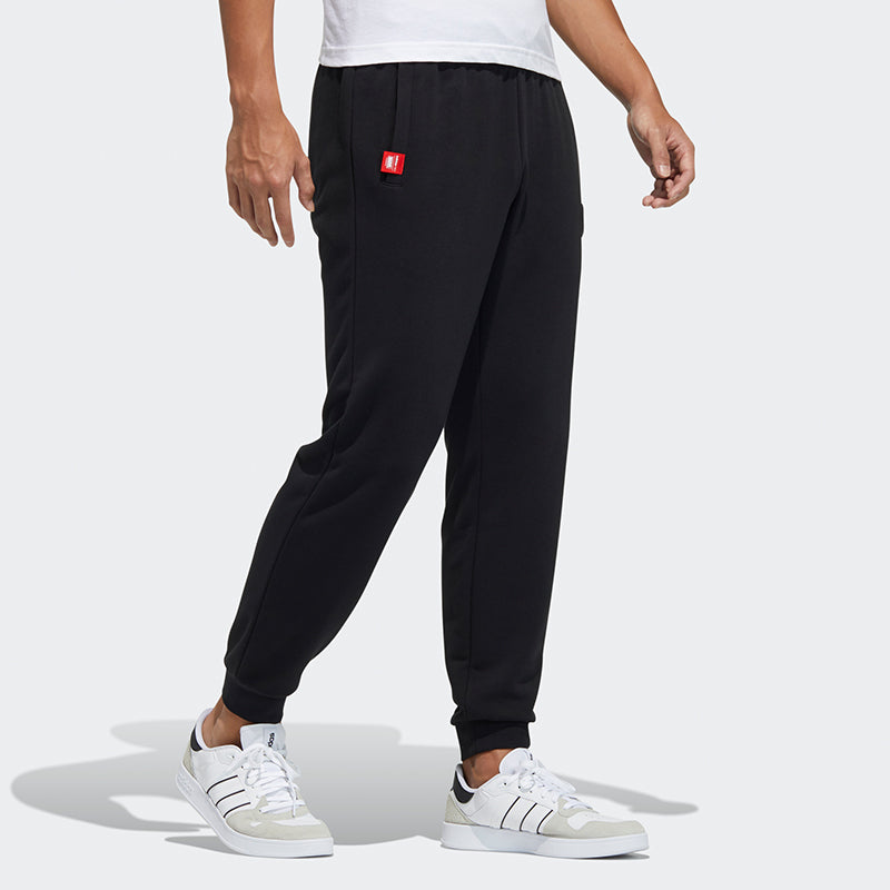 Men's adidas neo Pattern Black Sports Pants/Trousers/Joggers H44999