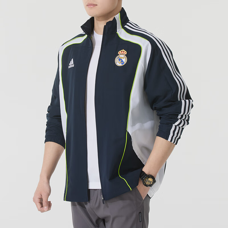 adidas Real Madrid UBP Track Top Jacket Asia Sizing 'Night Navy' JF2575