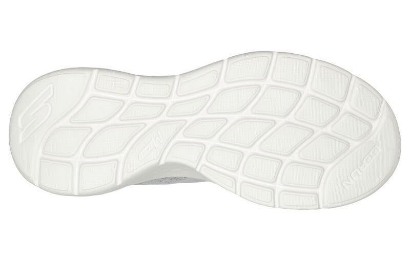 (WMNS) Skechers Max Cushioning Foamies 'White Black Pink' 111324-WHT