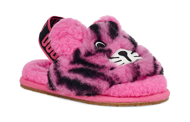 (TD) UGGFluff Yeah Slide Tiger Stuffie 'Carnation'  1124940T-CRNT