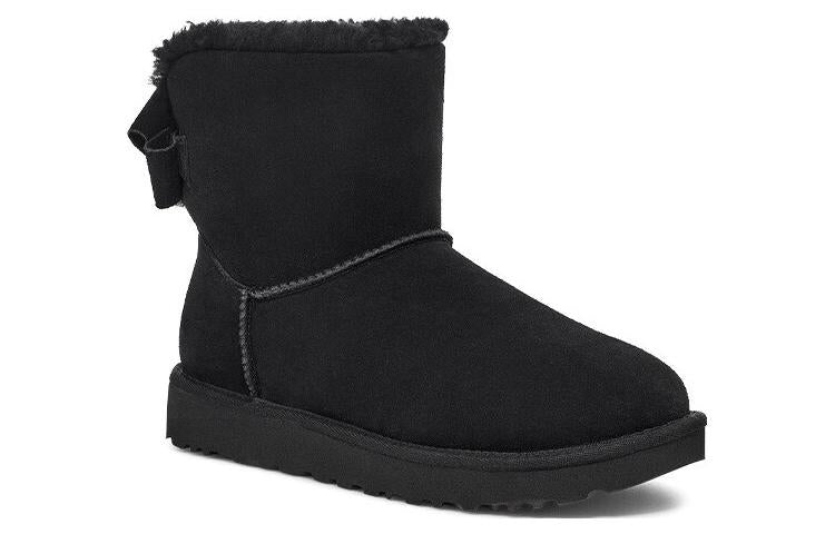 (WMNS) UGG Mini Bailey Suede Bow 'Black' 1153514-BLK