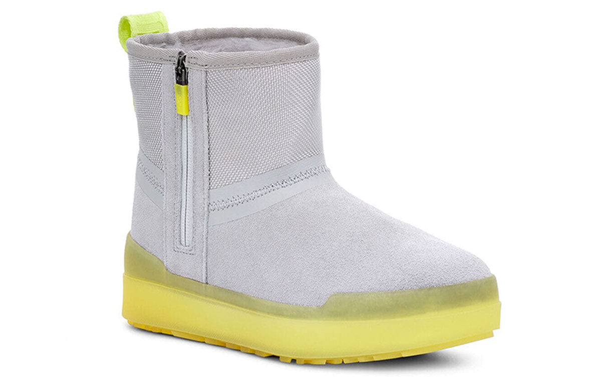 (WMNS) UGG Classic Tech Mini Snow Boots Gray 1116101-GREY